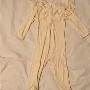 Kate Quinn cream snap footie